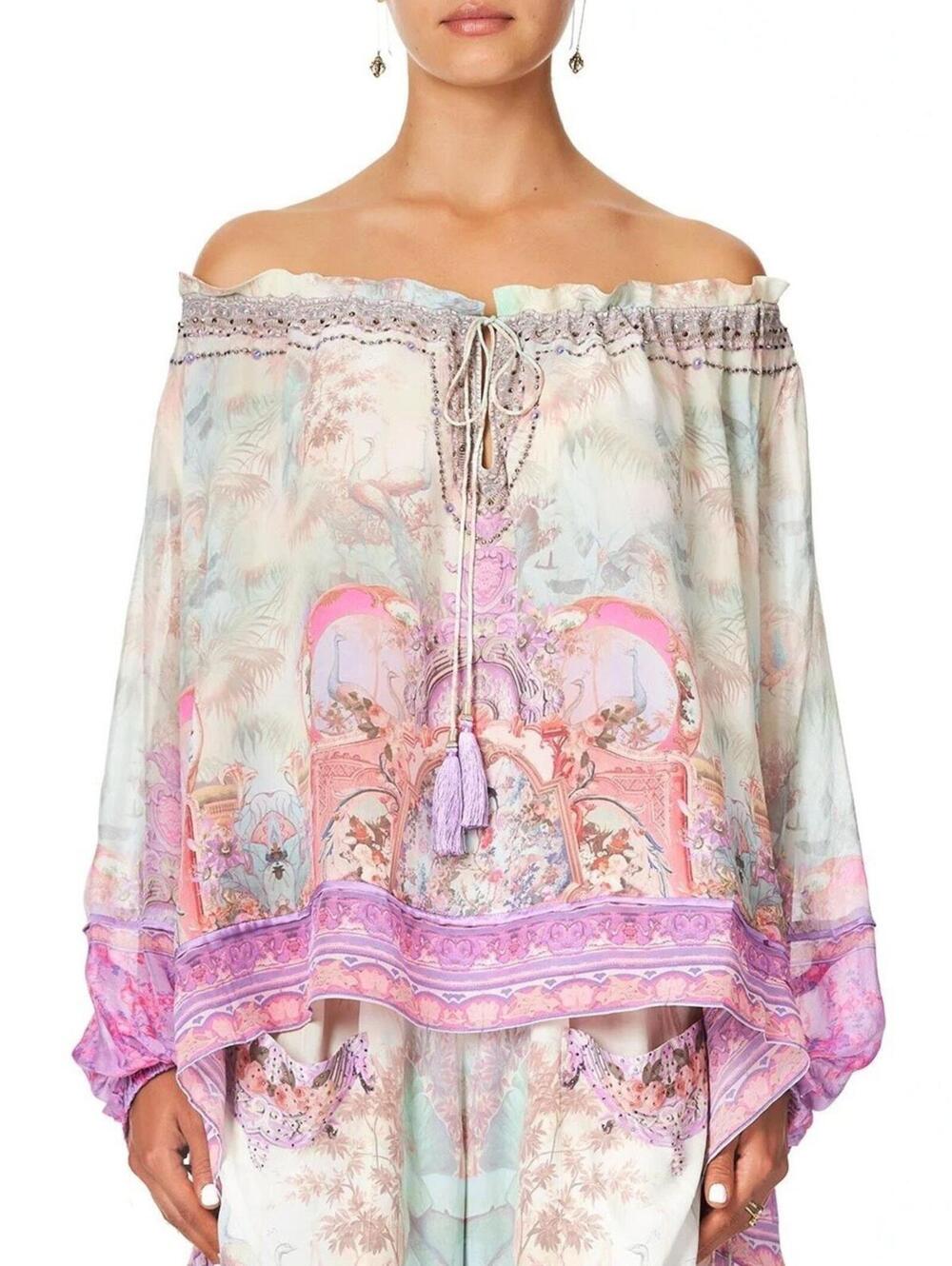 Camilla Electron Libre Off The Shoulder Blouse Size XS